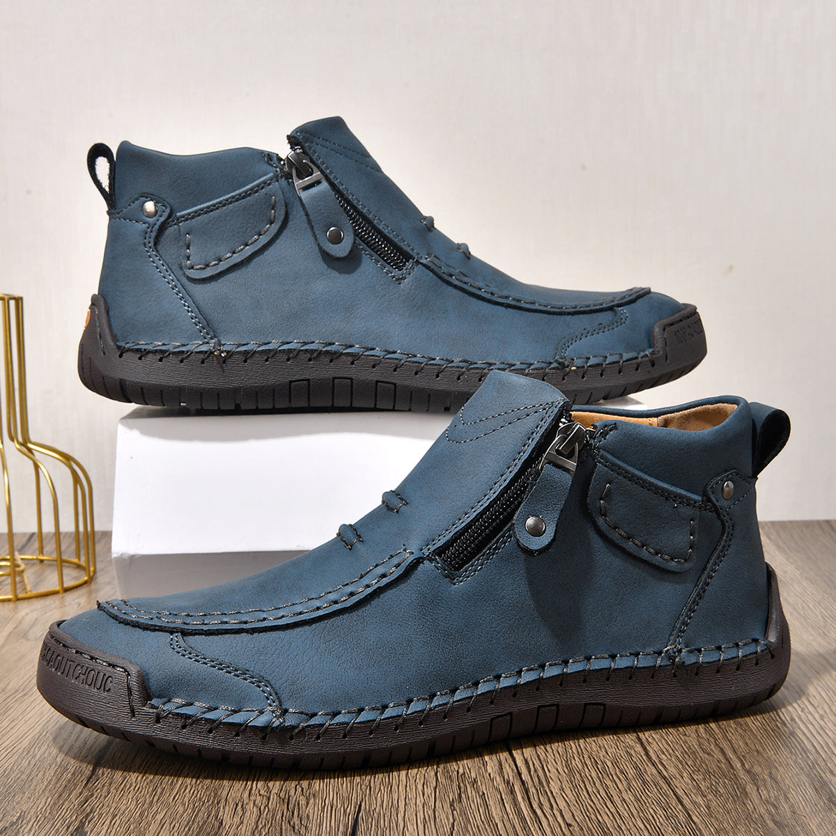 Comfortable Flat-Soled Handmade Leather Casual Shoes