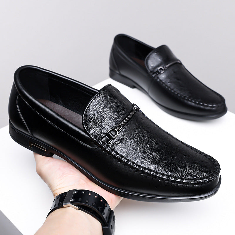 Men's Ostrich Leather Loafers