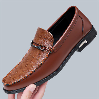 Men's Ostrich Leather Loafers