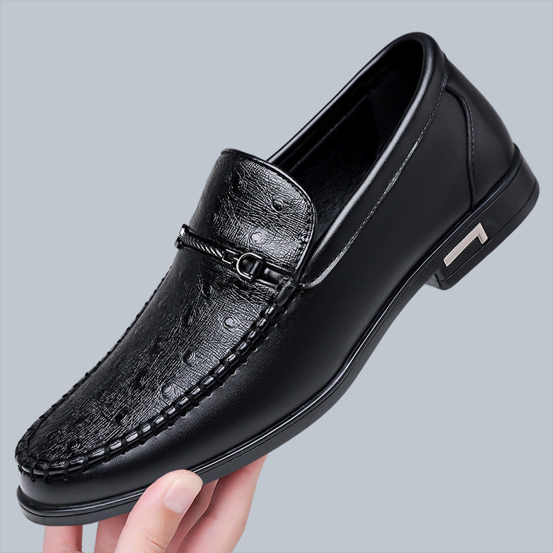 Men's Ostrich Leather Loafers