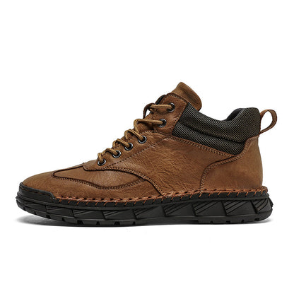 Men's Handmade Leather Boots Motorcycle Boots