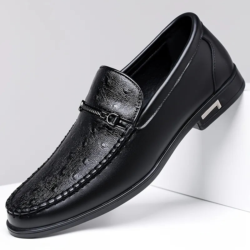 Men's Ostrich Leather Loafers