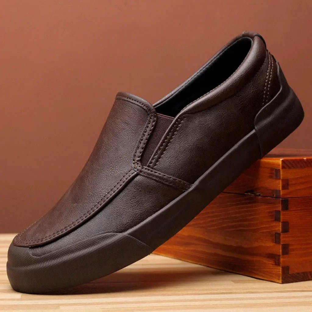 David Leather Slip-Ons