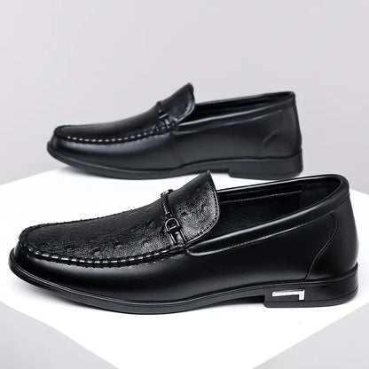 Men's Ostrich Leather Loafers