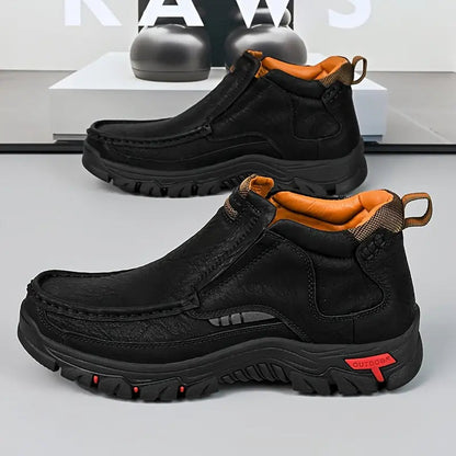 Men's Handcrafted Leather Waterproof Non-Slip Orthopaedic Ankle Boots
