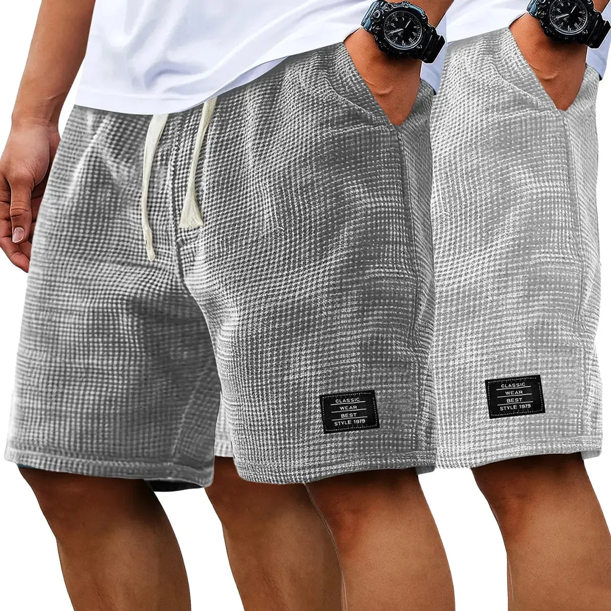 Men's 2-Pack Waffle Casual Shorts