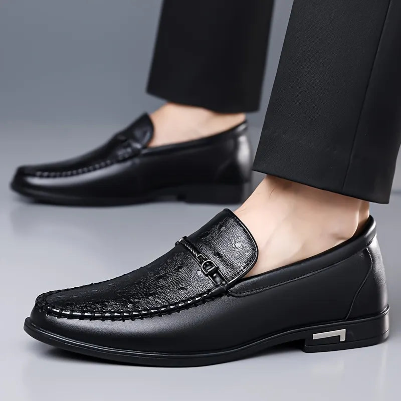Men's Ostrich Leather Loafers
