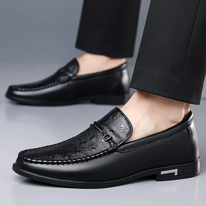 Men's Ostrich Leather Loafers
