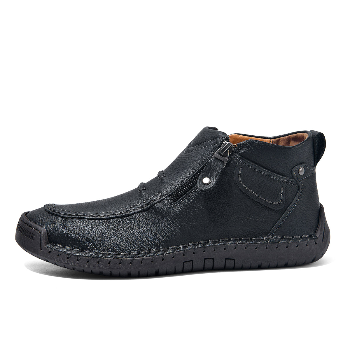 Comfortable Flat-Soled Handmade Leather Casual Shoes