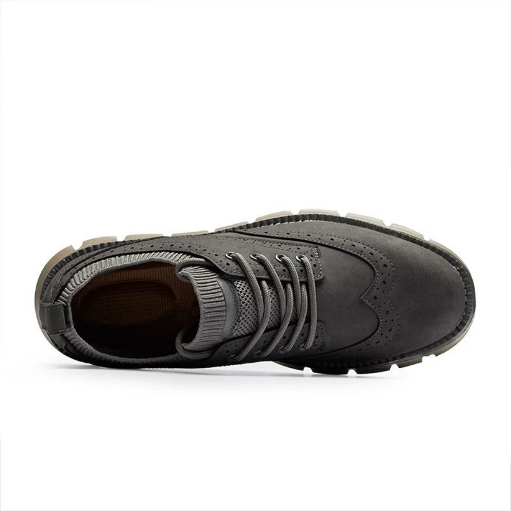 Men's Orthopedic Casual Ultra Comfortable Lightweight Genuine Vegan Leather Shoes